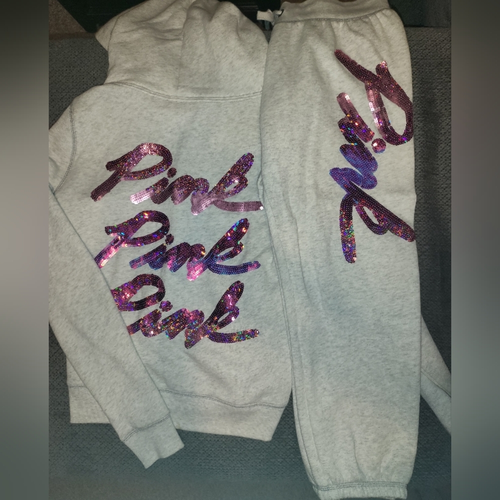 VS PINK Sequin Matching Set